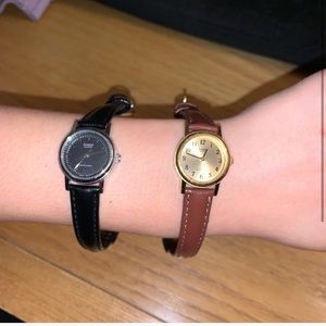 Leather Casio watches bundle